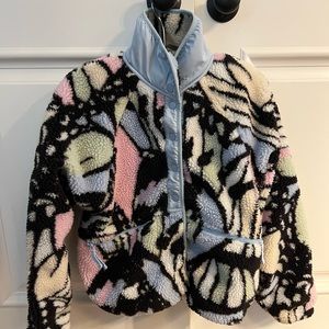 Thinking of fall? Beautiful Free People butterfly fleece jacket.